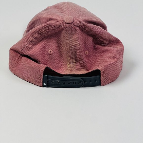 Flexfit One Ten Travis Mathew Buckets Golf Golfer Mens Pink SnapBack Ball Cap - Picture 3 of 6